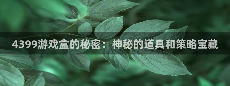 沐鸣2下载地址：4399游戏盒的秘密：神秘的道具和策略宝藏
